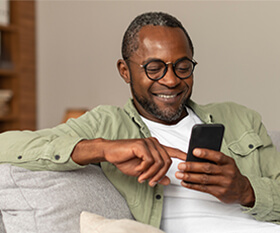 Man using phone