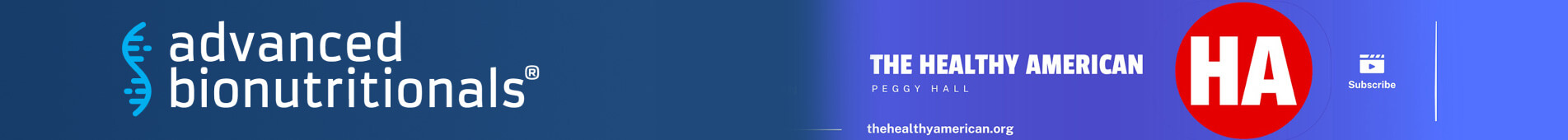 Custom Advanced Bionutritionals and The Healthy American Banner