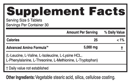 Advanced Amino Formula Ingredients