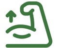 Muscle building icon