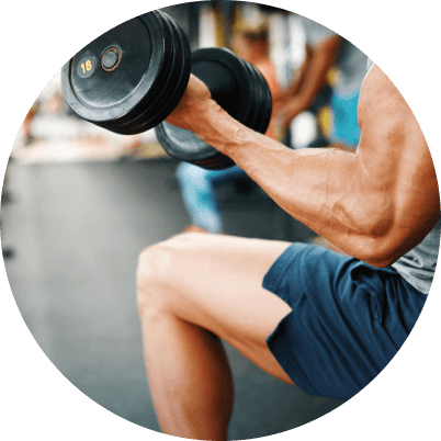 Lifting dumbbell