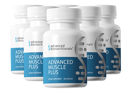 Six bottles of Advanced Muscle Plus