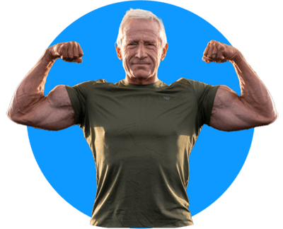 Man flexing
