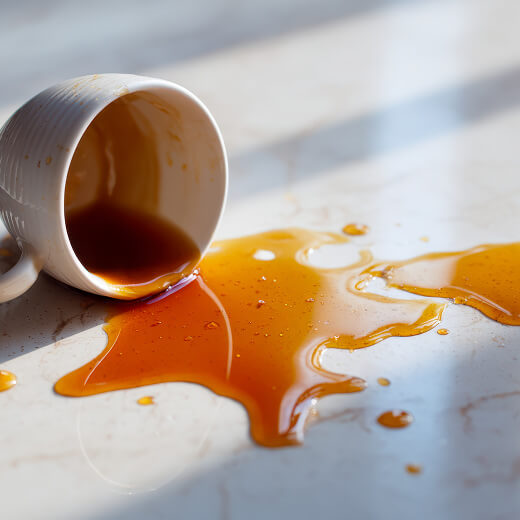 Spilt coffee