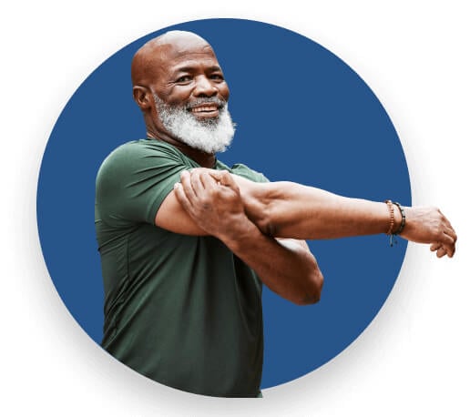 Man Stretching