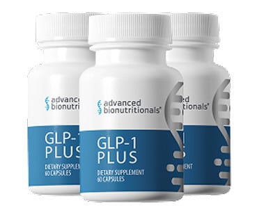 Three bottles of GLP-1 Plus