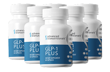 Six bottles of GLP-1 Plus
