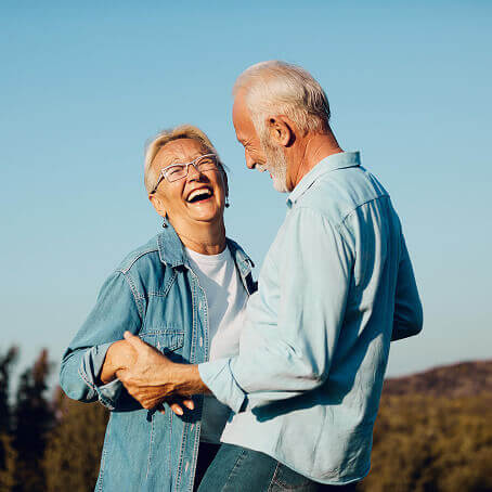 Old Couple Laughing