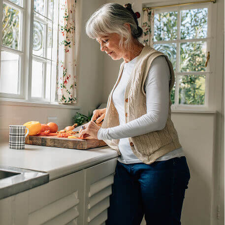 Woman cooking