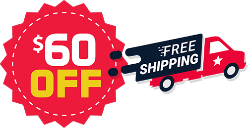 $60 off and free shipping