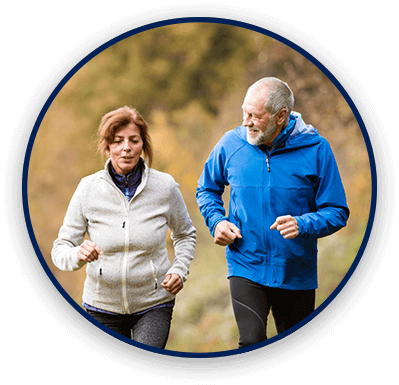 Couple running