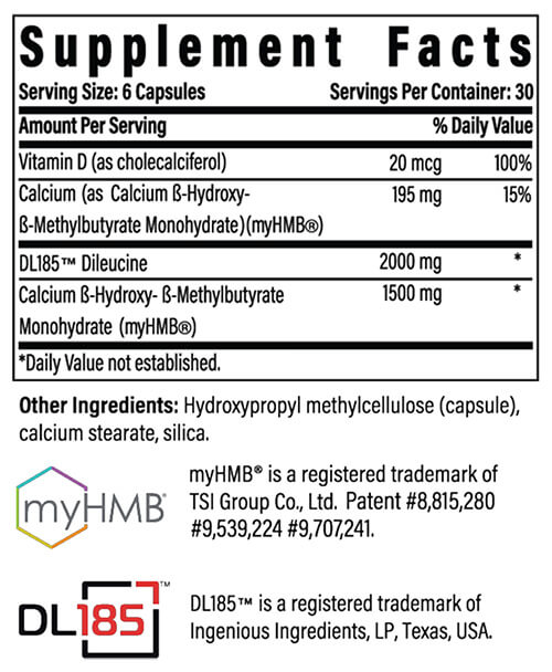 Advanced Muscle Plus Supplement Facts